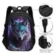 thumbnail image 3 of Fotbe Purple Sky Wolf Mochila con Estampado y Puerto USB para Hombre y Mujer, Mochila Antirrobo, Mochila de Viaje, Mochila Escolar, Mochila Universitaria, 3 of 7
