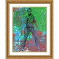 thumbnail image 2 of Stephen Chambers 19x24 Gold Ornate Wood Framed With Double Matting Wall Art Titled - Elvis Circles 1, 2 of 6
