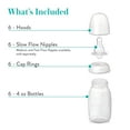 thumbnail image 2 of Evenflo Feeding Vented+ BPA-Free Polypropylene Baby Bottles - 4oz, Clear, 6ct, 2 of 10