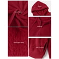 thumbnail image 3 of Cueply Hoodies for Women Fleece Half Zip Pullover Tops Fall Winter Hooded Sweatshirt Jacket Coat with Pockets, 3 of 8