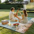thumbnail image 5 of Fsddascl Coastal Nautical Outdoor Rug for Patio/Deck/Porch, Non-Slip Large Area Rug 4 x 6 Ft, Summer Beach Wave Starfish Shell Indoor Outdoor Rugs Washable Area Rugs, Reversible Camping Rug Carpet, 5 of 5