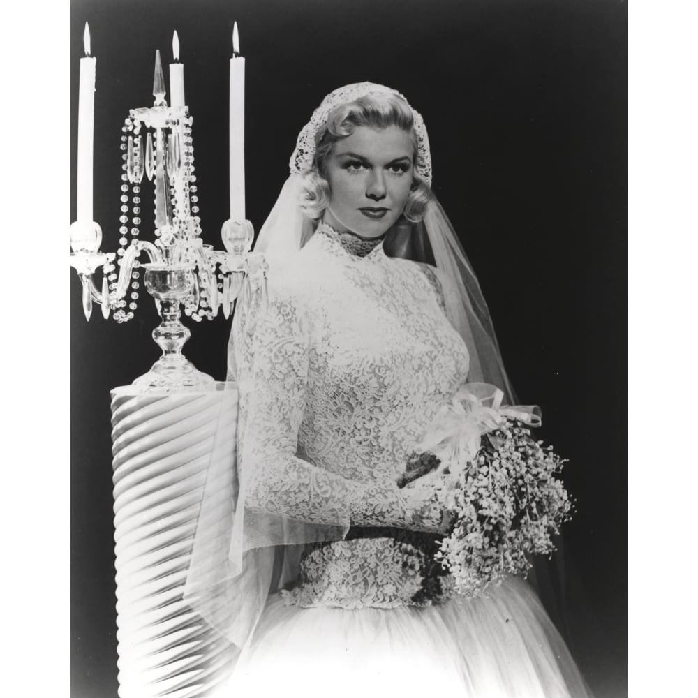 Doris Day Posed in Wedding Dress Photo Print (24 x 30) - Walmart.com