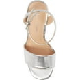 thumbnail image 5 of Lauren Lorraine Julia Sandal Block Heel Crystal Ankle Strap Dress Prom Pumps (8), 5 of 6
