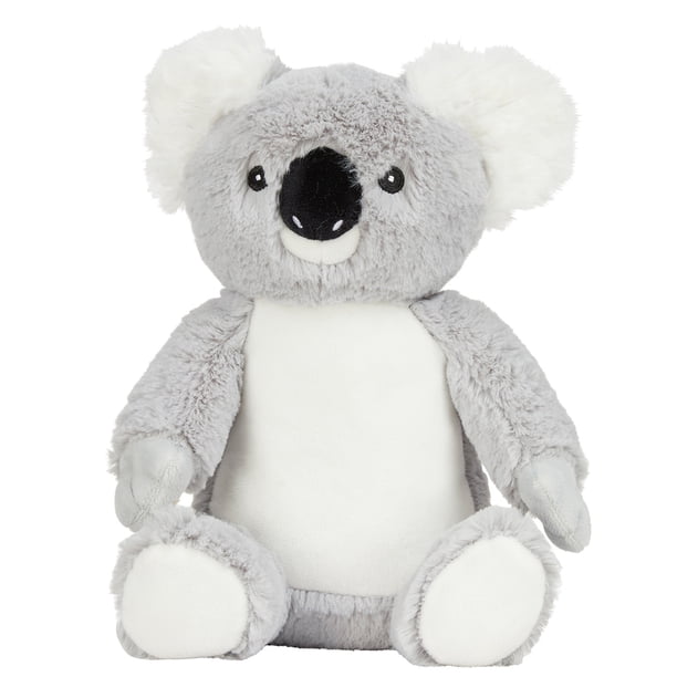 Mumbles - Juguete de Peluche Printme Diseño Koala (Gris, Blanco)