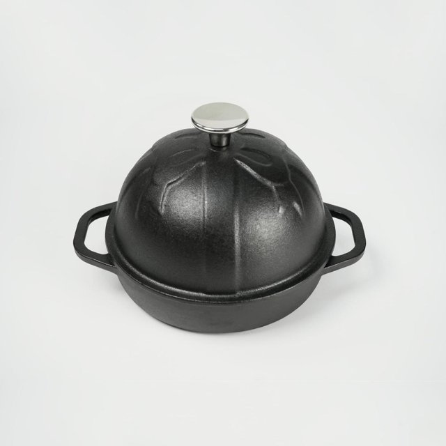 HAWOK - Cloche de pan de hierro fundido, diámetro de 6.3 pulgadas, molde para hornear de masa fermen