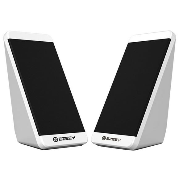 EeaseMX 1 par de altavoces para portátil con cable USB, altavoces envolventes para escritorio, altavoces externos