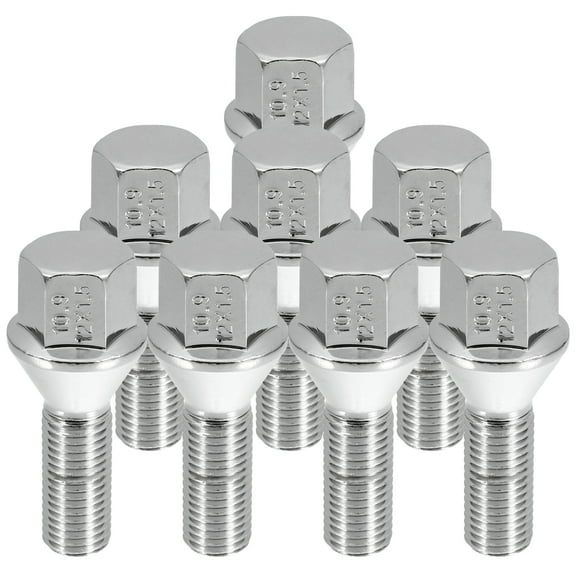 Unique Bargains M12 x 1.5 Wheel Bolts Taper Seat 17 mm Shank Wheel Bolts Lug Nuts Wheel Studs Set 8pcs