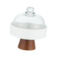 thumbnail image 4 of Soporte de madera para tartas, bandeja para tartas, cúpula de cristal transparente, para repostería, aperitivos, bandeja para servir bocadillos, bandeja para servir, bandeja para servir, 4 of 8