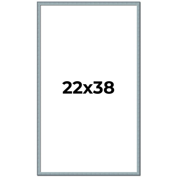 22x38 Frame Rustic Sky Blue Solid Wood Picture Frame | 0.75 Inch Moulding Width |Includes UV