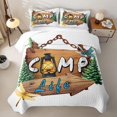 thumbnail image 2 of Erosebridal Camp Life Quilt King, Cartoon Dragonfly King Coverlet Set for Men and Women, 3pcs, 2 of 7