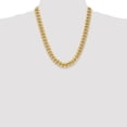 thumbnail image 2 of 10K Yellow Gold chain Curb 22 in 11 mm 11mm Semi-Solid Miami Cuban, 2 of 5