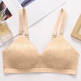 thumbnail image 5 of Wireless Seamless Bra for Women Solid Color Everyday Wirefree Comfort Soft Support Daily Wear Casual Underwear Lightweight Soft Fit for Daily Life Beige L, 5 of 8