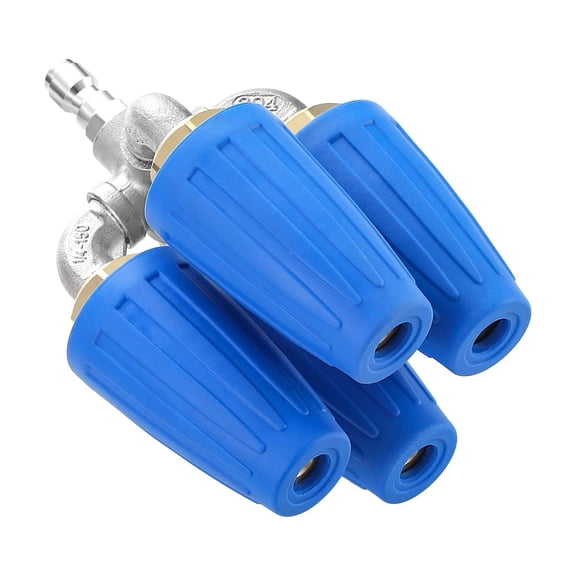 APPLAYERR 360 Rotating Pressure Washer Nozzle 4000 PSI Quad Turbo Power 1/4” Quick Connect 8-12 GPM Heavy Duty