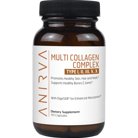 Multi Collagen Complex - Type I, II, III, V, X - Collagen Supplement for Anti-Aging, Healthy Joints, Hair, Skin & Nails