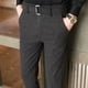 thumbnail image 5 of Pantalones de traje masculino de corte recto y ajustado con trenzas, pantalones de verano para hombre, ropa de negocios elástica y elástica, promoción, 5 of 5