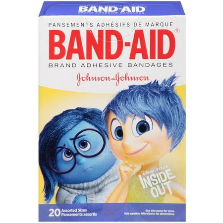 BAND-AID Children's Adhesive Bandages, Disney-Pixar Inside Out, Assorted Sizes 20