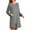 Gray, variant on Women's Homewear Relaxed Loose Long Sleeve Pajama Robe Nightgown Comfortable Home Wear with Oversized Fit for Indoor Wear