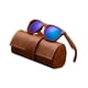 thumbnail image 4 of Gafas de con montura de madera, gafas de de playa creativas para acampar en interiores, mujeres y hombres Azul, 4 of 8