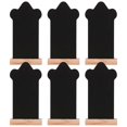 thumbnail image 3 of 6pcs Mini Double Sided Wooden Chalkboard Signs, Erasable Message Boards for Weddings, Parties, Restaurants & Office Use, Tabletop Decor with Frame, 3 of 5