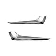 thumbnail image 1 of 1 Set Front Bumper Fog Light Cover & Chrome Stripe For 2016 2017 2018 Car Lamp Grille Cover, 1 of 4
