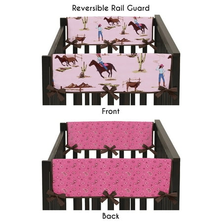 Sweet Jojo Designs Cowgirl Collection 2 Piece Side Crib Rail Guard