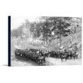 thumbnail image 1 of Military Men in Rows on Horseback Photograph (18x12 Gallery Wrapped Stretched Canvas), 1 of 1