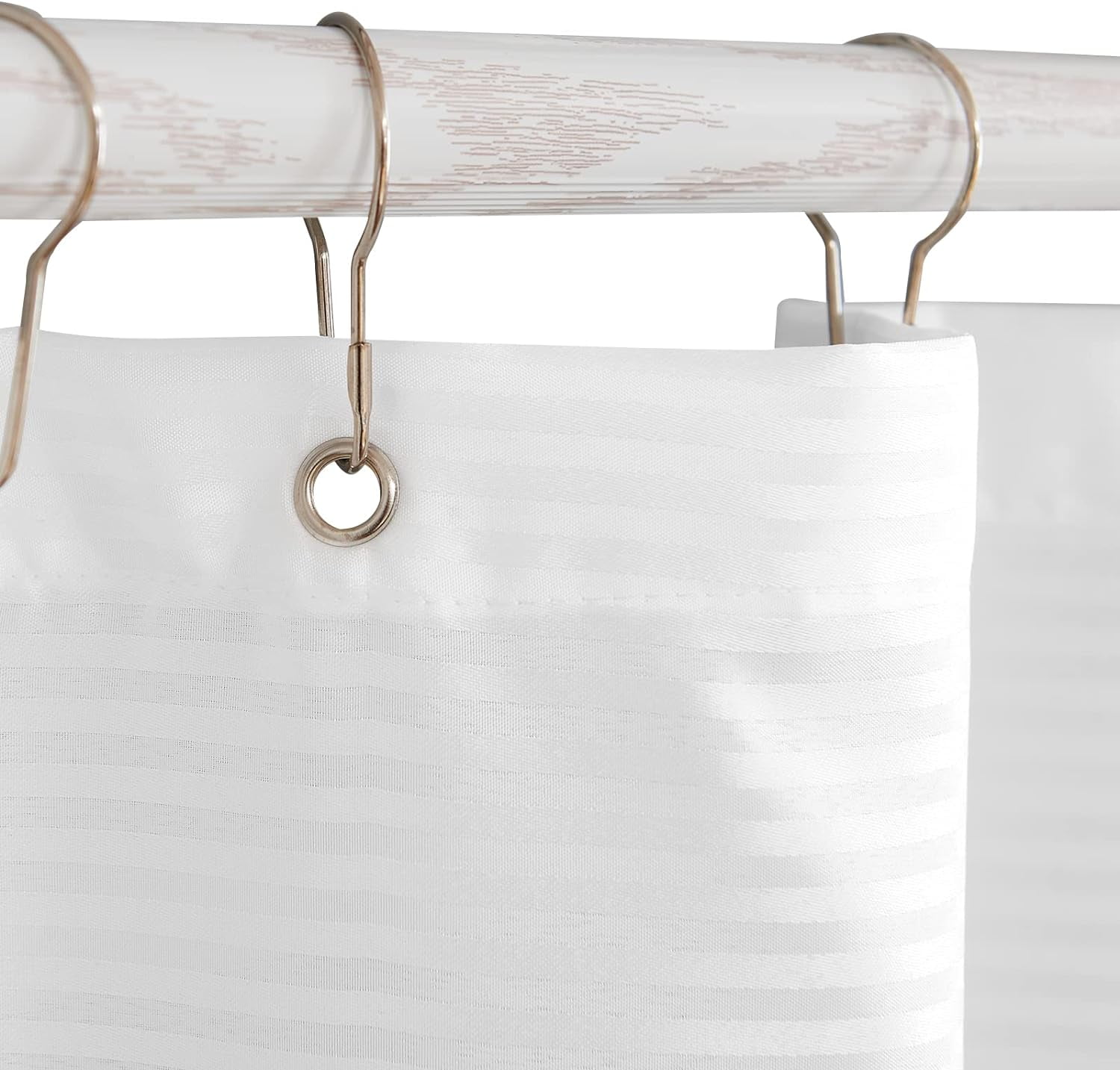 Black and White Shower Curtain Fabric Shower Curtain for Bathroom Modern Black Striped Shower Curtain Fall Waterproof in Bath 70x72 inches Long Shower Curtains Set with Curtain Hooks