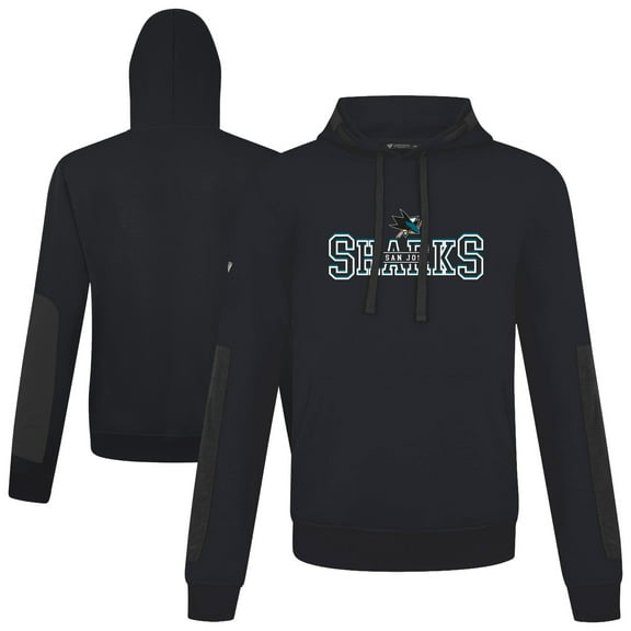 Men's Levelwear  Black San Jose Sharks Bombay Journey Pullover Hoodie