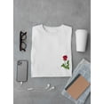 thumbnail image 3 of Trendy Rose Graphic Men White T-Shirt, Male Large, 3 of 4