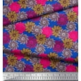 thumbnail image 3 of Soimoi Rayon Fabric Flower Artistic Print Fabric by Yard 56 Inch Wide, 3 of 3