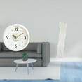 thumbnail image 2 of Reloj de pared decorativo, silencioso, redondo, sin , elegante pantalla de papel para lámpara de pie, pantalla minimalista, adecuada para sala d, 2 of 8