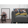 thumbnail image 3 of Ambesonne Animal Throw Pillow Cover 2 Pack, Andalusian Horse Dusk, 24", White Orange Green, 3 of 7