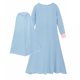 thumbnail image 3 of Odeerbi Niñas Vestido Musulmán Algodón Con Hijab Una-Pieza Vestido Oración Islámica Color Sólido Vestido Manga Larga Con Pañuelo En La Cabeza Conjunto, 3 of 8