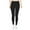 Black, variant on Women's Solid Color Low Waist Cotton Ankle Length Leggings, Slim Opaque Soft Yoga Pants for Women, Butt Lifting Breathable Daily Party Cropped Leggings Purple S