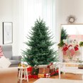 thumbnail image 4 of Costway 6 FT Artificial Xmas Tree with 778 PVC PE Branch Tips 240 Warm White LED Lights, 4 of 10