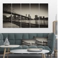 thumbnail image 1 of Famous Landmark of Brooklyn Bridge - Cityscape Canvas Print, 1 of 3