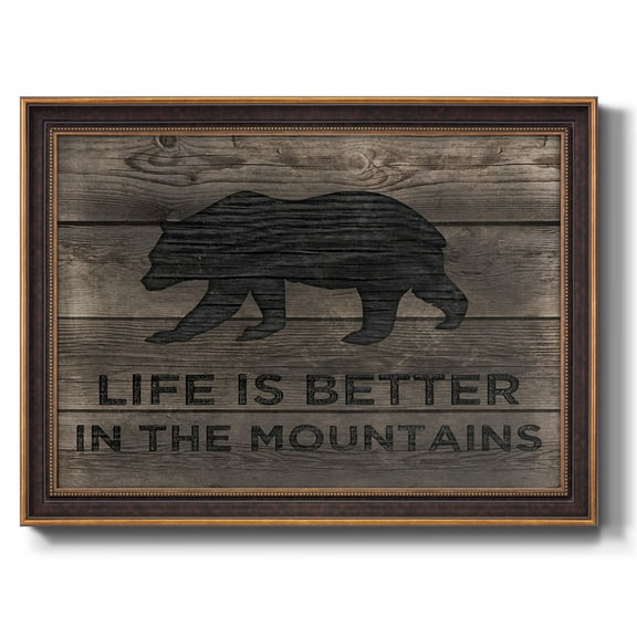 Better in the Mountains Premium Framed Canvas- Ready to Hang