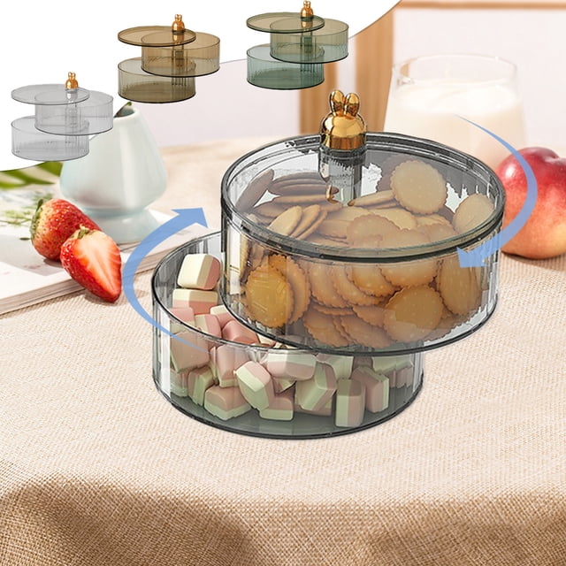 Ganfancp Snack Box Container Bandeja Dividida para Servir con Tapa y Asa Snackle Box Container Organizador de Snacks para Adultos Bandeja de Frutas Bandeja de Productos para Fiestas Ente Ofertas Del