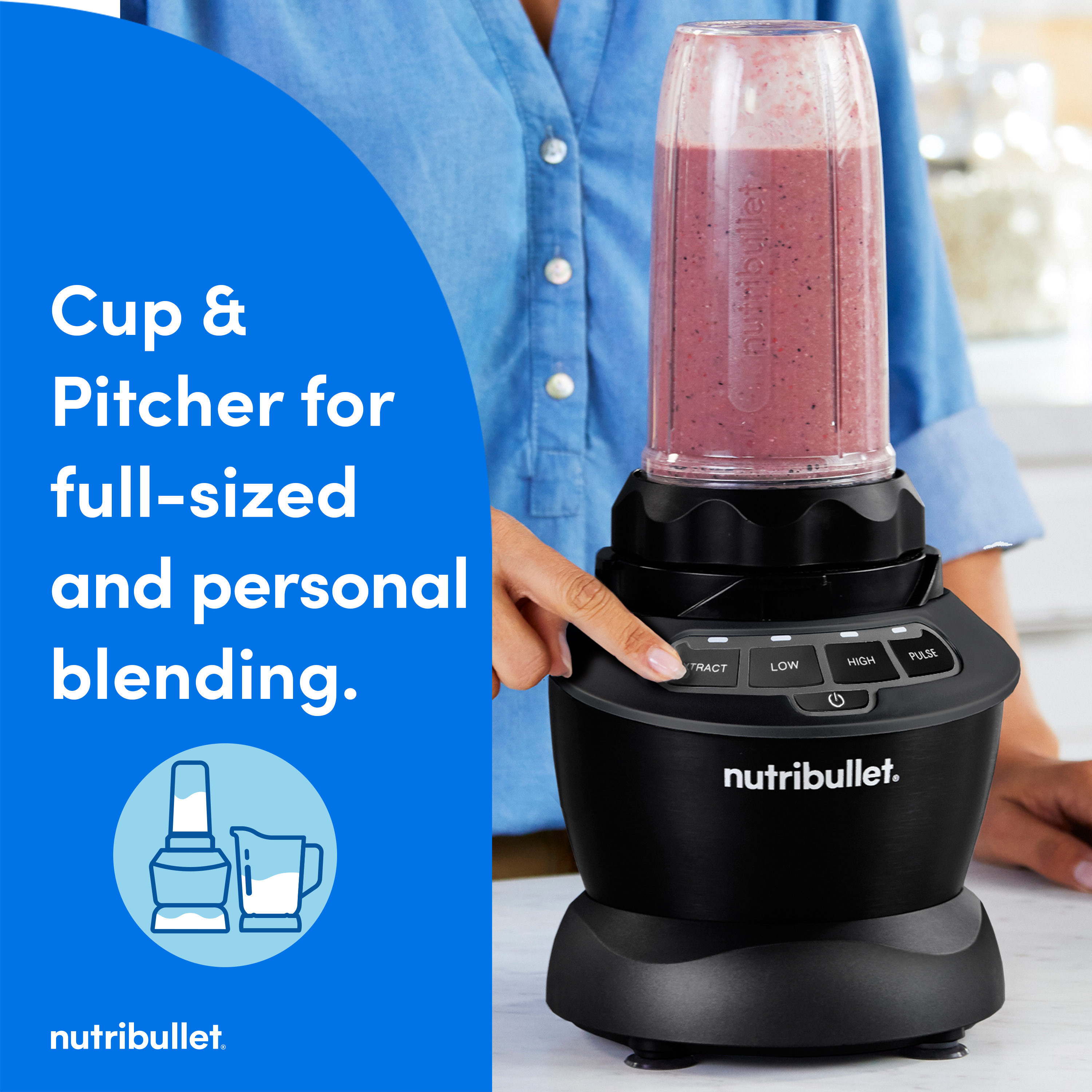 nutribullet Blender Combo with Serve Cups, 1000W photo 4