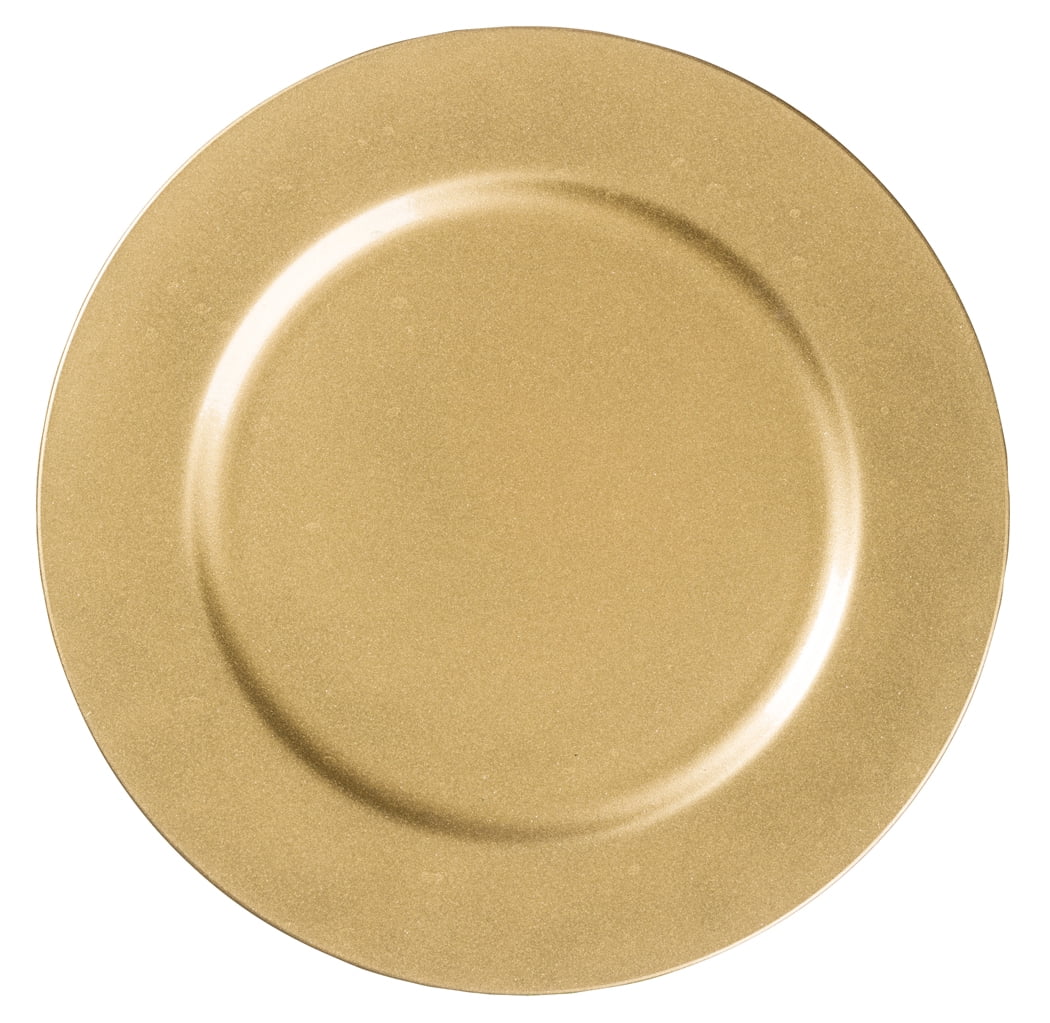 Darice Charger and trays Charger Plate Gold Round