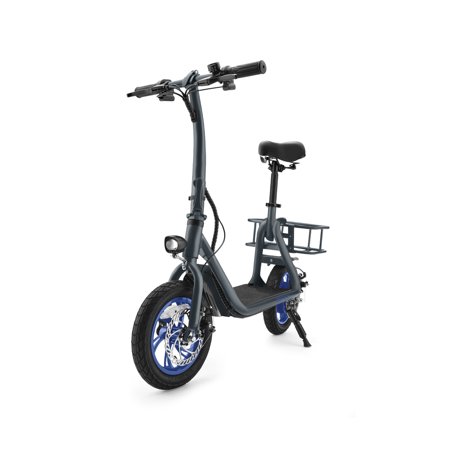 Jetson Ryder Electric Scooter| 15.5 miles per hour | 12 miles Max Range | Twist Throttle | 250-Watt Motor | Adjustable Seat | Foldable Handlebar | Rear Basket | Ages 12+