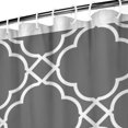 thumbnail image 4 of Extra Long Boho Shower Curtain 72x84 Inches - Vintage Floral & Tropical Leaves Pattern, Waterproof Bohemian Bathroom Decor with 12 Hooks, Tribal Rustic Style, 4 of 5