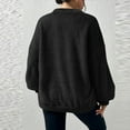 thumbnail image 4 of Timegard Winter Tops for Women Fuzzy Fleece Sweatshirts Long Sleeve Warm Comfy Drop Shoulder Pullover, 4 of 8