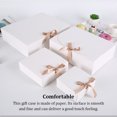 thumbnail image 1 of 10 Pieces Paper Gift Packaging Box with Ribbon Wedding Ceremony Engagement Cookie Candy Packing Case Portable Favor Boxes White 11x11x5cm, 1 of 9