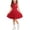 Red#girls dresses, variant on FAVIPT Girls Tank Dress Heart Sleeveless Lapel Collar Button Up Pleated Dresses Casual Cute Contrast Trim Preppy Sports Dress Pink,4-5 Years