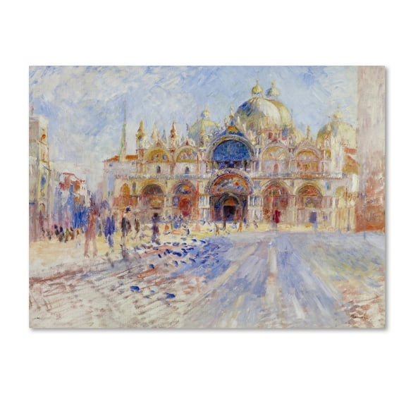 Trademark Fine Art 'The Piazza San Marco Venice' Canvas Art by Renoir
