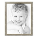 thumbnail image 2 of ArtToFrames 17" x 21" Champagne Pebble Metallic Picture Frame, 17x21 inch Silver Wood Poster Frame (WOM-5258),  Pack, 2 of 7
