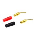 thumbnail image 2 of Adaptador de conector de cable de altavoz CERRXIAN, chapado en oro, 2 mm, tipo banana, tipo tornillo (negro y rojo, paquete de 10), 2 of 6