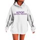 thumbnail image 4 of Pop cazadora para niña Hooded Sweatshirt,Soft Streetwear Pullover,Cute Long Sleeve Hoodie for Fall Winter Unisex （White）, 4 of 4