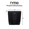 thumbnail image 4 of RTIC Everyday Insulated Slim Tote Bag, 15 Ltr Cooler Bag, Leak-Free Interior,  Black, 4 of 5